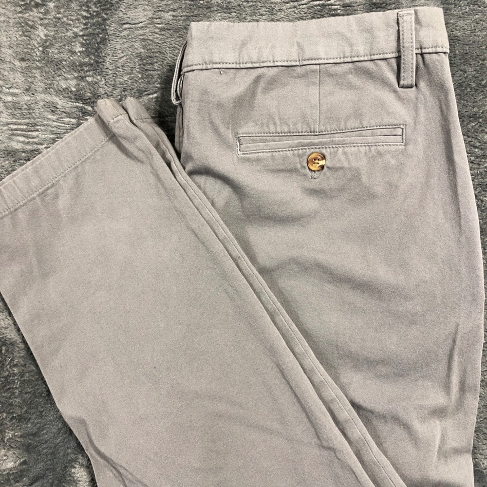 Club Room Chino Pants Mens 36x32 Grey Straight Leg Cotton Twill SP22 43102